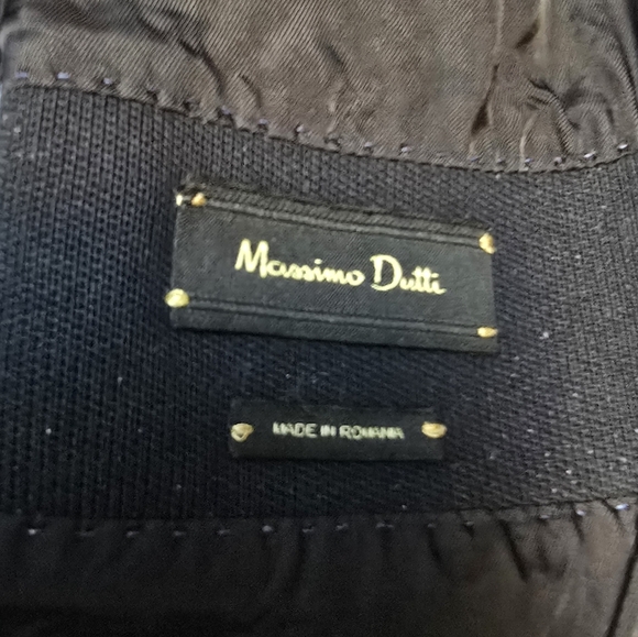 🎃20%OFF🎃 Massimo Dutti Classic Blazer Dark Navy Blue - Picture 9 of 13